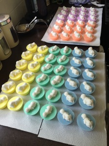 Pastel Baby Shower Cupcakes